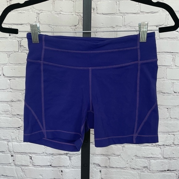 Athleta Purple Tights/Shorts - Picture 1 of 5
